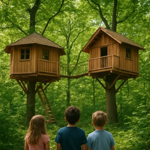Bijzonder overnachten met kinderen: boomhutten