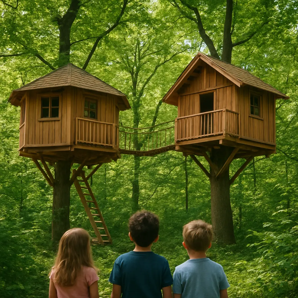 Bijzonder overnachten met kinderen: boomhutten