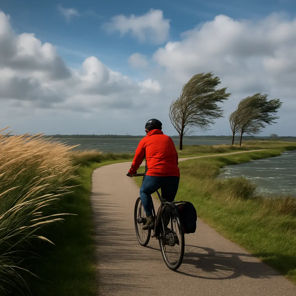 Een fietstrip door Zeeland: wind
