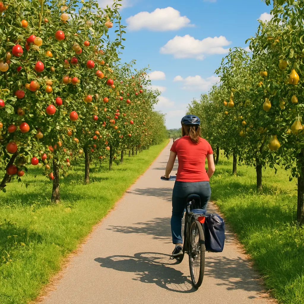 Fietsen door de Betuwe: fruit