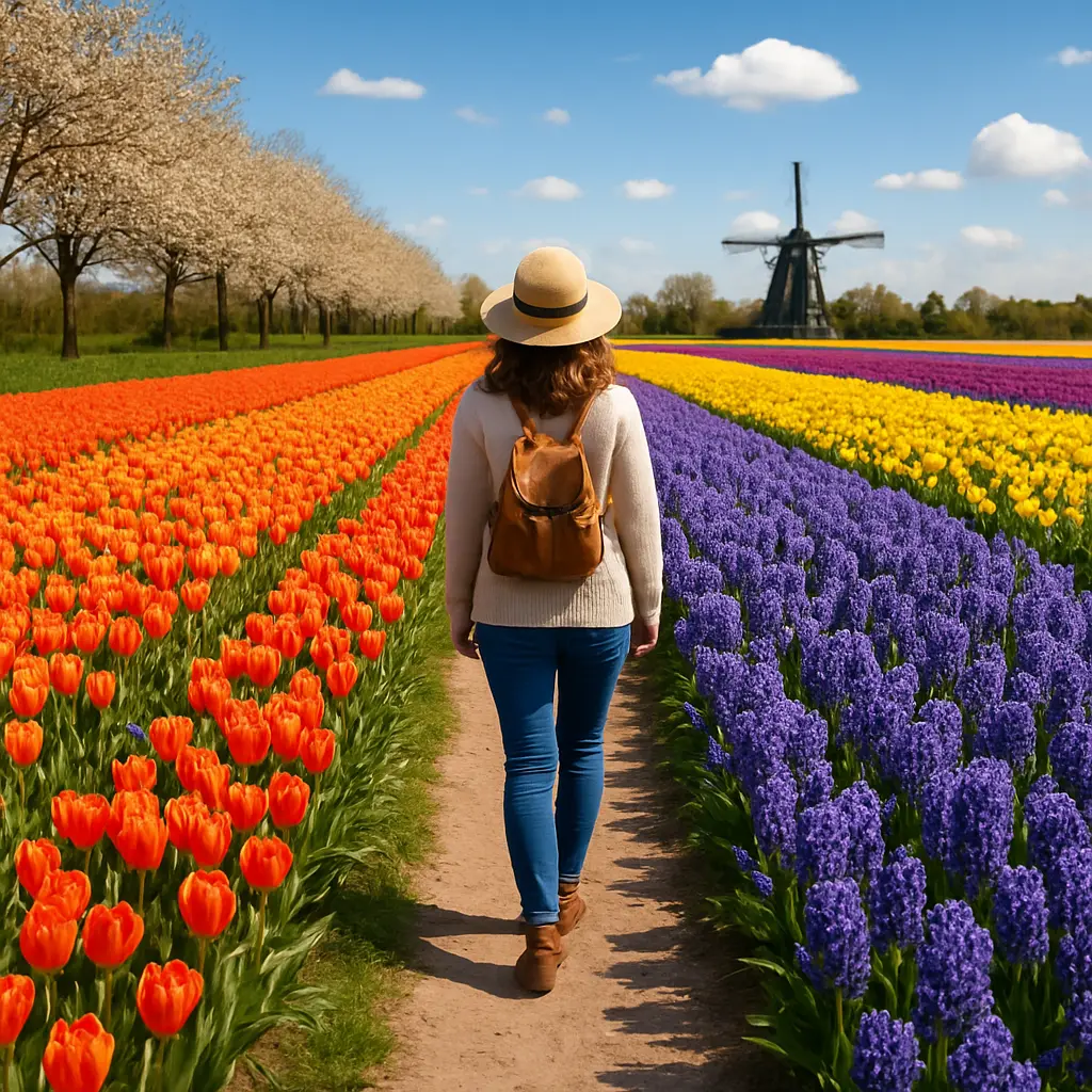 Lente wandelen in de Bollenstreek: routes langs de bloemen